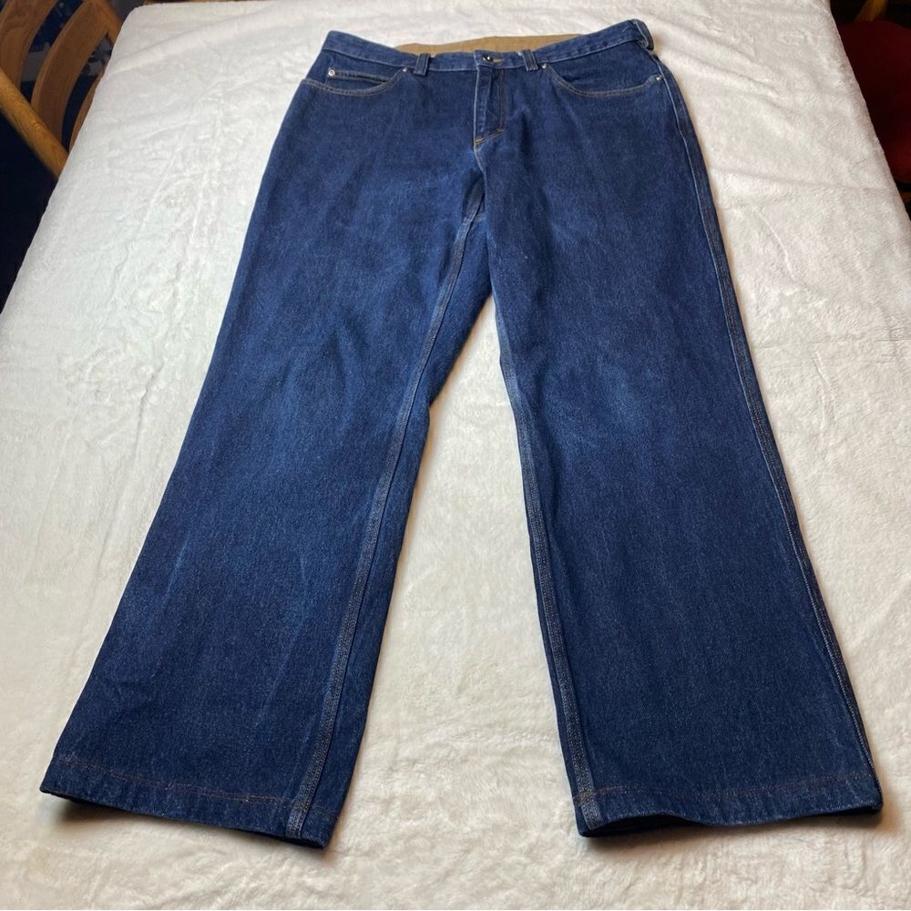 Duluth Trading Co Fire Hose Dark Denim Jeans Size 36